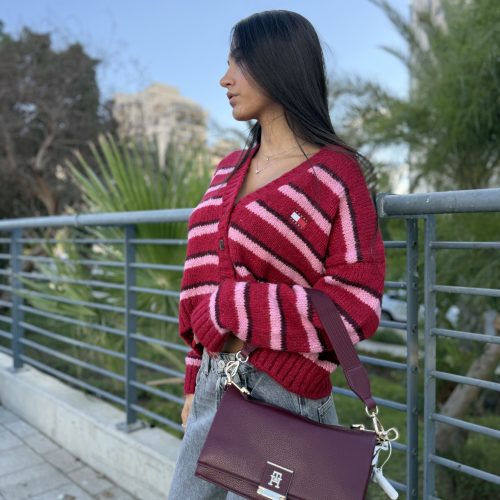 AW17726 תיק טומי בורדו