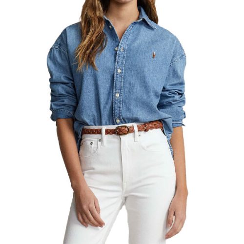 POLO חולצת ג’ינס פולו ראלף לורן 211969457