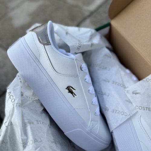 LACOSTE 51CFA0020  סניקרס פלטפורמה עור